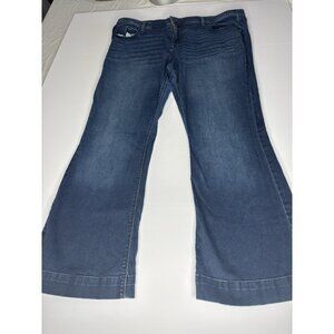 Ava & Viv Jeans Women 20W Dark Wash Stretch Denim Skinny Tapered Plus Size